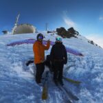 parapente les menuires décollage